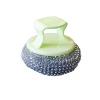 Non-damaging pot cleaning balls, steel wool balls with handles, dishwashing and pot scrubbing wonder, household stain removal long-handled brush with handles for pot scrubbing Application Scenario